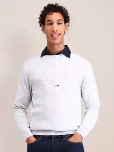 U.S. Polo Assn. Men Cotton Brand Logo Printed Pullover