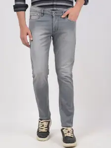 Numero Uno Men Skinny Fit Low-Rise Heavy Fade Stretchable Jeans