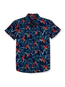 Gini and Jony Boys Standard Floral Opaque Printed Casual Shirt