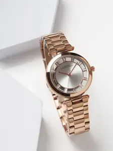 French Connection Women Dial & Stainless Steel Bracelet Style Straps Analogue Watch