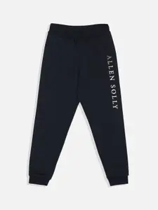 Allen Solly Junior Boys Printed Brand Logo Mid-Rise Joggers