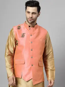 Utsav Fashion Men Embroidered Nehru Jacket