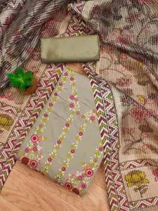 KIMISHA Embroidered Unstitched Dress Material