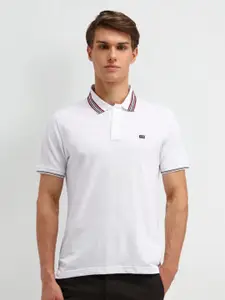 Arrow Sport Men Polo Collar Applique T-shirt