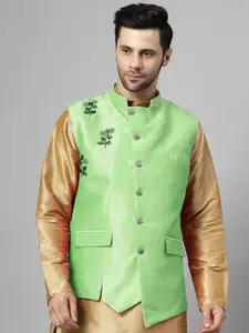 Utsav Fashion Men Embroidered Nehru Jackets