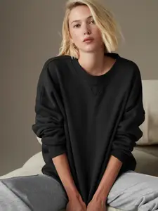 Kotty Women Round Neck Long Sleeves Sweatshirt