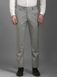 Louis Philippe Men Mid-Rise Slim Fit Formal Trousers