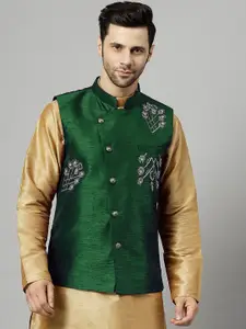 Utsav Fashion Men Embroidered Nehru Jacket