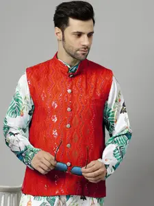 Utsav Fashion Men Embellished Nehru Jackets