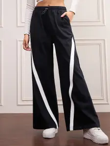 SASSAFRAS Women Comfort Mid-Rise with Side Stripe Jeans