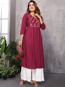 Rangita Women Ethnic Motifs Embroidered Kurta