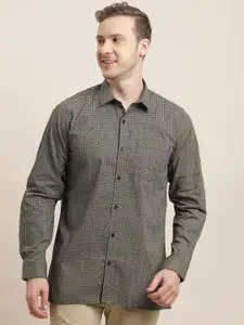 Turtle Men Classic Opaque Printed Formal Shirt