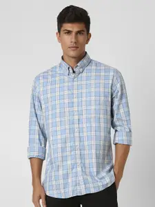Van Heusen Sport Men Slim Fit Opaque Checked Casual Shirt