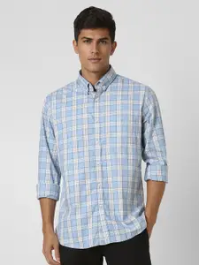 Van Heusen Sport Men Slim Fit Opaque Checked Casual Shirt