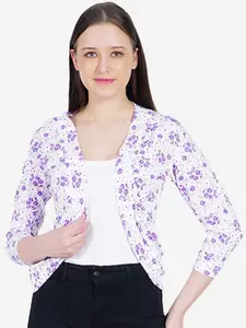 TEEMOODS Women Printed Shrug