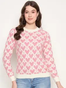 Duke Women Self Design Pullover Self Design