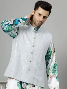 Utsav Fashion Men Embroidered Nehru Jackets