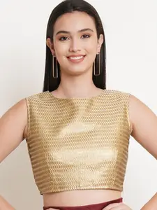 Purple State Women Sleeveless Fitted Crop Top