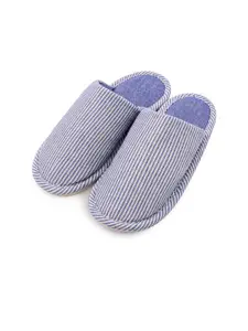JENNA Women Striped Winter Room Slippers