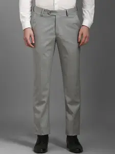 Louis Philippe Men Slim Fit Mid-Rise Formal Trousers