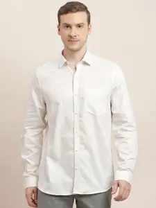 Turtle Men Classic Slim Fit Opaque Formal Shirt