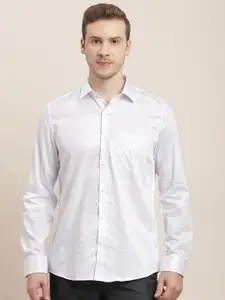Turtle Men Classic Slim Fit Opaque Formal Shirt