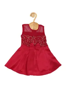 Creative Kids Girls Embellished Sequined Detail Fit & Flare Dress