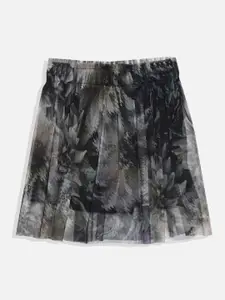 Allen Solly Junior Girls Floral Printed Pure Cotton A-Line Knee Length Skirt
