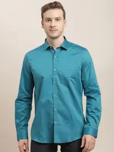 Turtle Men Classic Slim Fit Opaque Formal Shirt