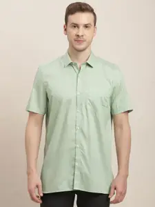 Turtle Men Classic Opaque Printed Formal Shirt