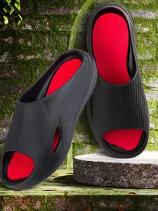 BERSACHE Men Solid Rubber Sliders