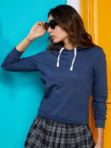 Campus Sutra Women Hooded Pullover Sweatshirt