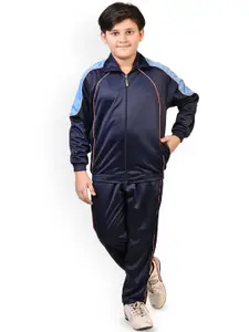 BAESD Boys High Rise Mock Collar Tracksuit