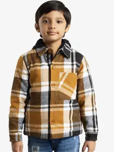 Ed-a-Mamma Boys Checked Outdoor Puffer Jacket