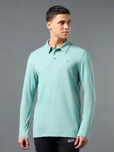 Technosport Men Polo Collar Antimicrobial Slim Fit T-shirt