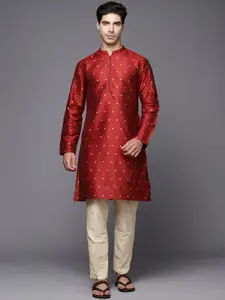 Anouk Men Polka Dot Kurta