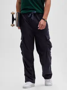 Snitch Men Comfort Loose Fit Cargos Trousers