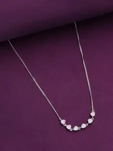 KAI JEWEL Sterling Silver Rhodium-Plated Necklace