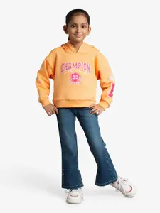 Ed-a-Mamma Girls Printed Hooded Sweatshirt