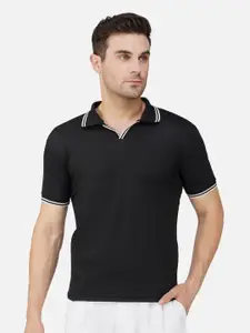 Elibolz Men Polo Collar Pockets T-shirt