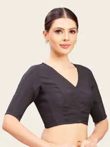 Studio Shringaar V-Neck Stretchable Saree Blouse