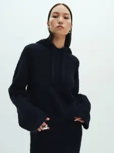 H&M Boucl-Knit Hoodie