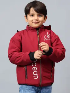 BAESD Boys Padded Jacket with Patchwork