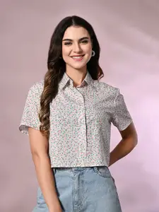 all about you Women Boxy Opaque Printed Party Shirt