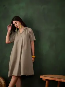 Sangria Fit & Flare Knee Length Dress