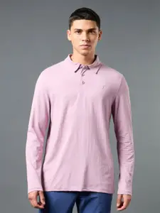 Technosport Men Polo Collar Antimicrobial Slim Fit T-shirt