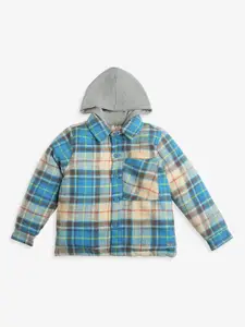 Ed-a-Mamma Boys Checked Outdoor Puffer Jacket