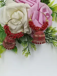 JMBW INTERNATIONAL Contemporary Jhumkas Earrings
