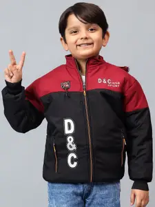 BAESD Boys Colourblocked Bomber with Patchwork Jacket