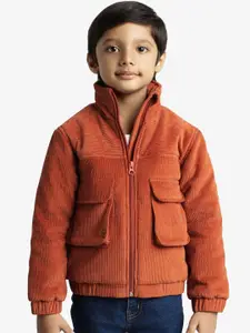 Ed-a-Mamma Boys Corduroy Outdoor Puffer Jacket